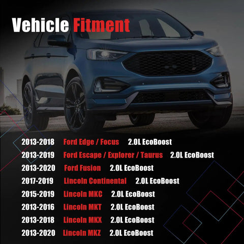 Vehicle fitment compatibility list for Engine Oil Level Dipstick Replacement For Ford 2.0L EcoBoost 2013-2020 with car image