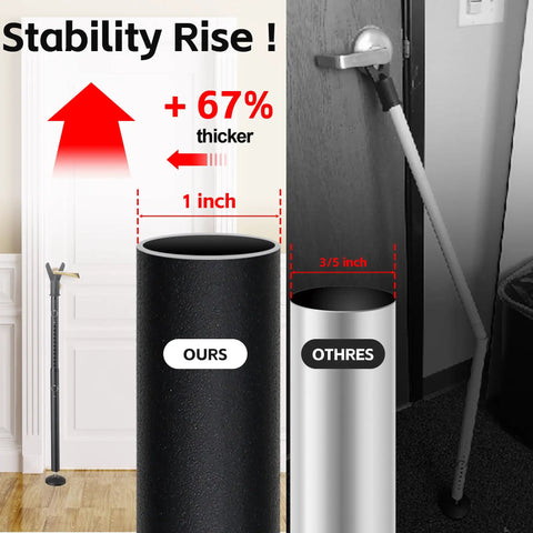 Adjustable Sliding Glass Door Security Bar 2 Pack Black Jammer Stopper For Patio Front Door Inside Bedroom Hotels And Apartments Easy Setup No Tools Needed Travel Ready Protection