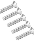 Top Shelf 304 Stainless Steel M4x16mm Flat Head Phillips Screws Set Of One Hundred shown in a close-up view for DIY use.