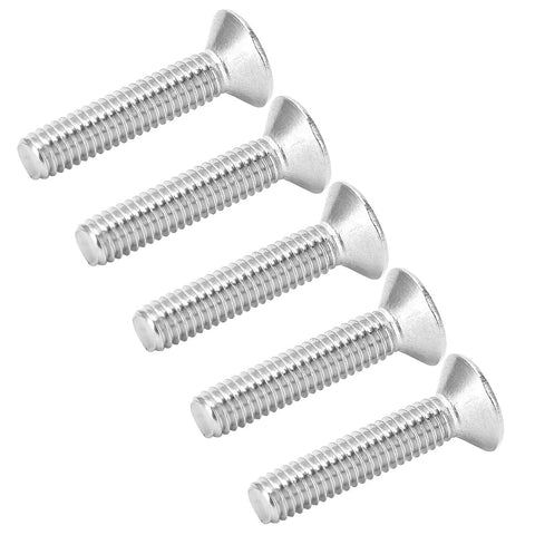 Top Shelf 304 Stainless Steel M4x16mm Flat Head Phillips Screws Set Of One Hundred shown in a close-up view for DIY use.