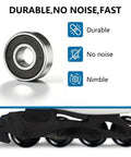 Inline Skate Wheels 64mm 70mm 72mm 76mm 80mm Set With ABEC 9 Bearings For Indoor And Outdoor Use, showing bearing and skate frame