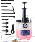 3L Transmission Fluid Transfer Pump With 12 ATF Adapters No Mess Manual Oil Dispenser showing pump and adapters