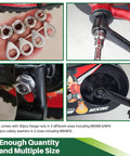 60 Pcs Bicycle Wheel Axle Nut And Safety Washer Kit with M8 M10 M16 M18 Nuts and fasteners shown in various bike applications