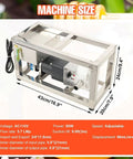 Pro Grade High Viscosity Food Transfer Pump With Adjustable Speed For Honey Peanut Butter Sesame Paste Syrup And Glue CAM Rotor Gear Pump For 6 To 10 Liters Per Minute Flow 800 To 4000 Centipoise, stainless steel, 43x24x20cm