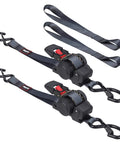 Retractable Ratchet Straps 12Ft Auto Rewind Cargo Tie Down Straps Self Ratcheting For Motorcycle, Truck, Boat, Tangle Free Design