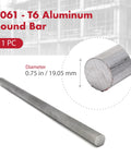 Beefy Strength 0.75 Inch Aluminum Round Bar, 36 Inch Length, 6061-T6 Machinable For CNC Machining, Fabrication, And Marine Projects, Lightweight Yet Durable, Excellent Corrosion Resistance, Great For Tooling And Fixtures, 0.75 in diameter