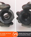 Comparison of molds used in the Aluminum Alloy Hydraulic Knockout Hole Punch Kit 1/2 To 2 Inch Conduit Cutter