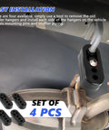 Rugged Pro Grade Exhaust Hanger Set For Cars Four Pack 0.47 Inch Four Hole Adjustable Muffler Hanger installed on tailpipe