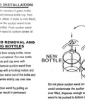 Diagram showing suction wand installation and removal for Go-To Bottled Water Dispenser Pump System For On Demand Water.