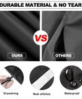 Comparison of Cozy Coupe Ride On Car Cover For Toddlers quality fabric and features; drawstring, stitches, waterproof material.