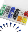 800 Piece Ferrule Wire Terminal Kit With Copper Crimp Connectors And Insulated Cord Pin End Terminals For AWG 22 To 10 Waterproof