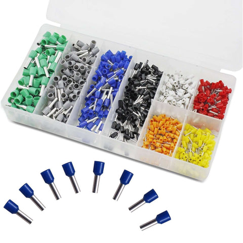 800 Piece Ferrule Wire Terminal Kit With Copper Crimp Connectors And Insulated Cord Pin End Terminals For AWG 22 To 10 Waterproof