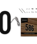 7-Inch Led Backlit Address Number For House Outdoor Sign, Easy-To-Spot, Waterproof Stainless Steel, 6000K Bright White Light, 12V Powered, Bronze Finish, Number 1, Mounting Plate Sold Separately with installation manual