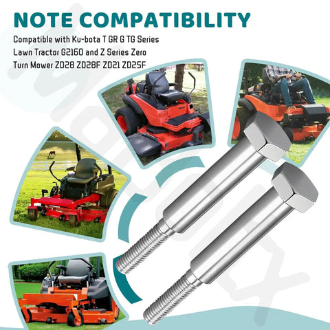 Beefy Shoulder Bolt Replacement For T GR G TG Series Lawn Tractors G2160 And Z Series Zero Turn Mowers ZD21 ZD25F ZD28 ZD28F 2 Pack