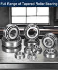 32007 Tapered Roller Bearing Cone and Cup Set, 35mm Bore 62mm OD 18mm Cup Width, Chrome Steel Taper Bearings Set, ABEC-3