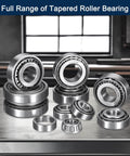 LM29749/10 Tapered Roller Bearing Cone and Cup Set, 1.5" Bore 2.5625" OD 0.71" Cup Width, Chrome Steel Taper Bearings Set, ABEC-3 on table