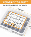 Over Four Hundred Piece Stainless Steel Black Wood Screws Set With Phillips Pan Head Self Tapping Coarse Thread in plastic case
