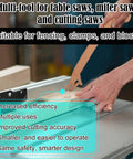 Hand Shaped Table Saw Push Stick Safety Block With Missing Finger Design For Woodworking Enthusiasts on table saw in use