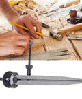 Badass Adjustable Carbon Steel Marking Gauge With Rock Solid Flat Legs For Spot On Dovetail Layout And Stress Free Woodworking Scribing in use during marking tasks.