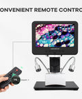 3 Lens UHD Digital Microscope With 2160P HDMI Output And 2000X Magnification For Adults Dope For Soldering Repairs, Coins, Plants, And Biological Slides Crisp Live View For Pro Like Inspection, remote control
