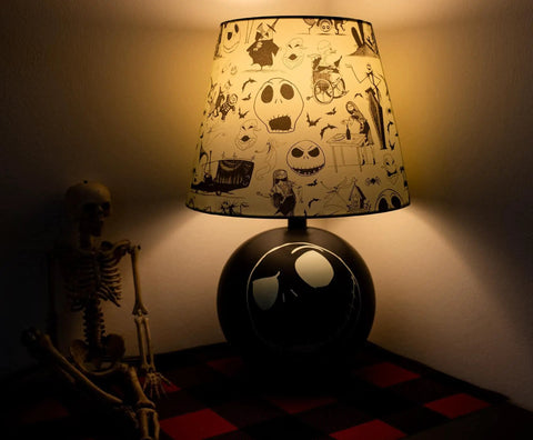 Nightmare Before Christmas Jack Skellington Table Lamp LED Light For Bedroom And Living Room, Halloween Decor Desk Lamp on nightstand