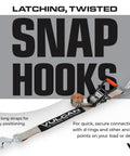 Ultimate Axle Tie Down Kit With Silver Series Webbing Includes Two 22 Inch And Two 36 Inch Axle Straps Two 96 Inch Snap Hook Ratchet Straps.