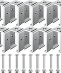 10 Pack Heavy Duty Galvanized Steel Strut Channel Hanger Bracket 0.23 Inch Thick Plate 1200 Lbs Load Capacity U-Shape Design with screws