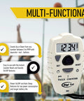 Slick Digital Tally Counter With Up And Down Clicker For Golf Laps Knitting And Crowd Counting, displaying count screen and buttons.