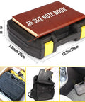 Compact 10 Piece Small Tool Kit Set With Portable Plastic Storage Case for Home Repairs and DIY Projects.