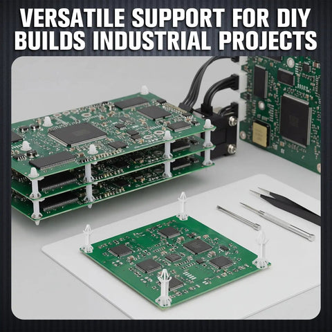 200 Piece Rock Solid Nylon Pcb Standoffs Featuring Double Head Push In Clips For Bulletproof Electronic Insulation And Dead Reliable Motherboard Mounting Brackets Slick Tech Setup Twelve Point Nine Mm on circuit boards.
