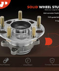 Rear Wheel Bearing And Hub Assembly For Honda Civic 2013 2014 2015 FWD With 5 Lug Direct Fit OEM Grade Quality Reliable Axle Support