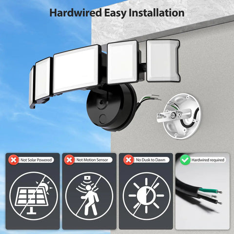 Real Bangin Bright 130W Led Outdoor Flood Light Pumping Out 13000 Lumens Of Crisp Daylight Kickin Up Serious Coverage Via No Nonsense Flip Switch Control Durable IP65 Weather Sealed Housing Sports Five Adjustable Heads For Flexible Yard Security