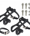 Toe Clip Pedal Cage With Straps For Indoor And Outdoor Cycling Universal Pedal Cage Kit With Adjustable Nylon Straps and Hardware