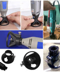 Dual Pack Rotary Tool Guide Router Attachment Locator with Depth Gauge used for woodworking with precise tool positioning