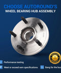 Front Wheel Bearing And Hub Assembly 513215 For 2004 To 2007 Chevy Malibu And Pontiac G6 5 Lug Non ABS Front Axle Replacement