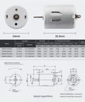 DC Motors 5 Pack 3-12V Micro 280 Type 1500-13000 RPM For RC Cars Boats Planes Toys And DIY Projects 2mm Shaft 43mm Length
