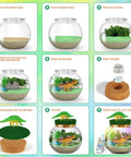 Step-by-step guide to assembling the Dinosaur Terrarium Kit For Kids With LED Night Light And Remote Control DIY Dino Toys
