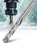 3 Flute Tungsten Steel Milling Cutter For Aluminum CNC Milling Tool With Round Handle Non Ferrous Friendly 6mm Head Diameter