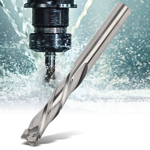 3 Flute Tungsten Steel Milling Cutter For Aluminum CNC Milling Tool With Round Handle Non Ferrous Friendly 6mm Head Diameter