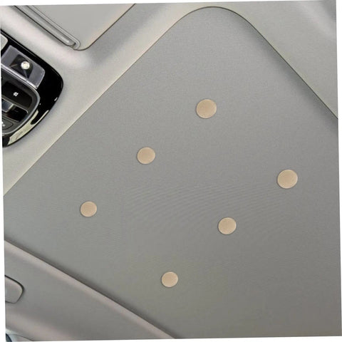 10 Piece Auto Headliner Repair Kit With Rivets Tool For Quick Install On Car Roof Sagging Interior Ceiling Repair shown installed
