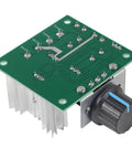Hardcore No Nonsense PWM DC Motor Speed Controller Switch For 12V To 40V Systems With 10 Amp Continuous Output and Smooth Cruise Throttle Control, circuit board with adjustable knob.