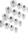 Dowel Center Transfer Plugs Set Handy Steel Tenon Center Pins For Woodworking Accurate Marking And Alignment 16 Pieces