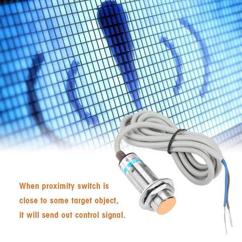 10mm Distance Measuring Capacitive Metal Proximity Sensor Switch With Two Wire Output Normally Open Or Normally Closed 0 To 250V AC DC 200mA