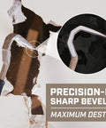 Heavy Duty Pry Bar For Demolition And Nail Pulling With Shock Absorbing Grip, Beveled End For Maximum Pry Power on drywall