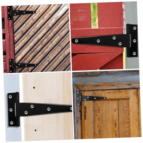 8 Pack 5 Inch Black Galvanized T Type Weld On Chest Hinges Detachable Slip Joint Outdoor Hinges For Cabinets Gates And Shed Doors