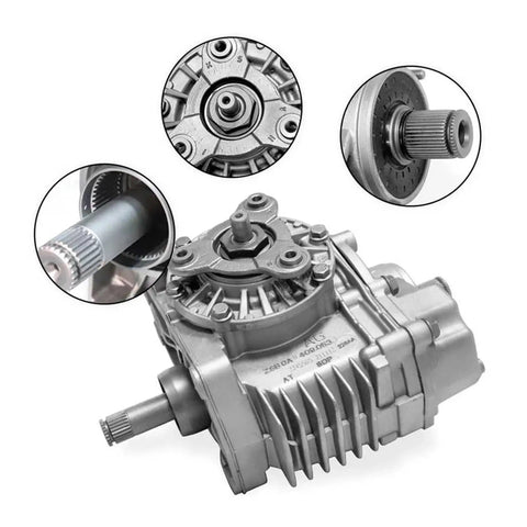 Rear Axle Transmission Transfer Case Assembly For VW Passat CC Tiguan 4 Motion And Audi Q3 Quattro With Beefed Up Reinforced Differential Housing And Upgraded Locking Function For High Horsepower Builds 0AU409053T Auto Parts, silver metal housing
