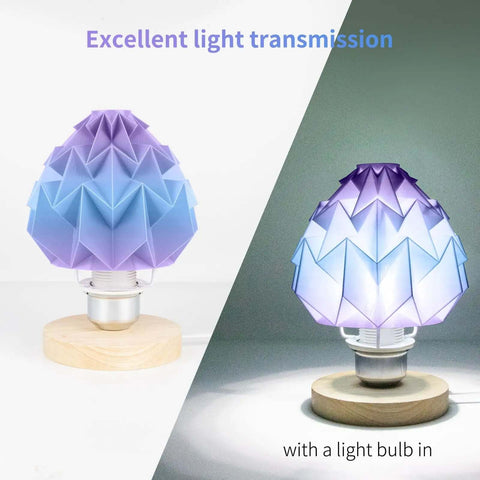 Gradient blue-to-purple lamp shade made with PetG Filament 1.75mm Gradient Translucent Blue to Purple for Dope 3D Printing