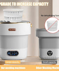 No Sweat Portable Washing Machine With Spin Basket 20 Liter Mini Washer comparison of large and small capacity units.