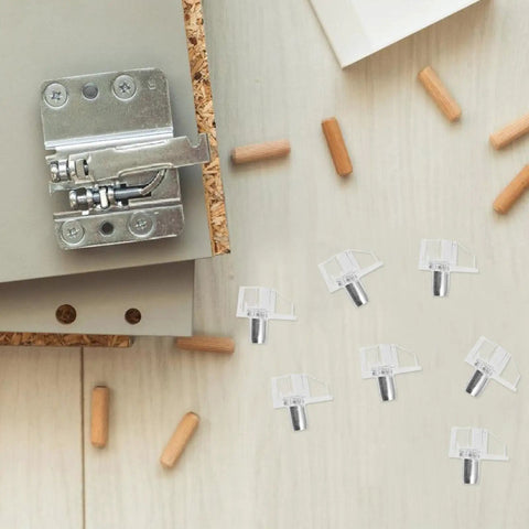 Clear Plastic Shelf Support Pegs Set Of 100 Self Locking Pins For Cabinet Shelves No Fuss Install for wardrobes and cabinets