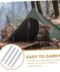 4 Pack Aluminum Alloy Tent Pole Repair Tubes Lightweight Connectors For Quick Fixes And Replacements, camping tent setup